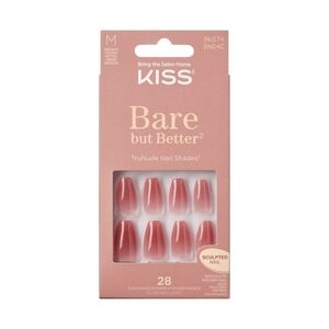 Kiss Bare but Better Nail Set in Nude Nude - New